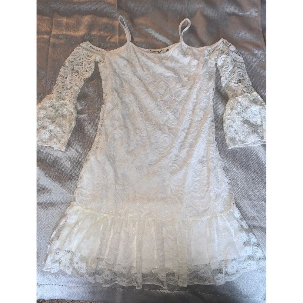 Liberty Love Spaghetti Strap Lace Dress Women's Small